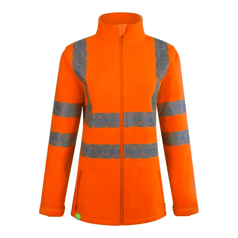 Beeswift Envirowear Recyclable Womens Hi Vis Soft Shell — Orange